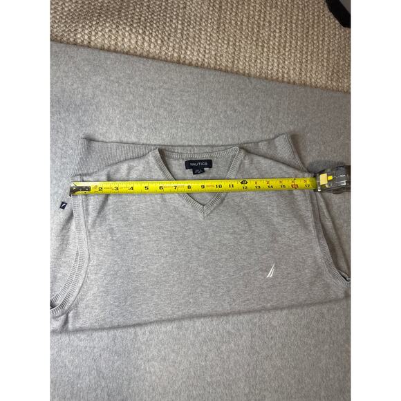 Nautica Sweater Vest Light Grey - Medium - Picture 11 of 11